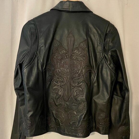 Harley-Davidson Jackets & Blazers - Harley-Davidson Black Leather Jacket - Women's M